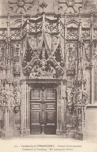 Strasbourg (Bas-Rhin), Le Cathédrale, Portail St.-Laurent ngl E6506