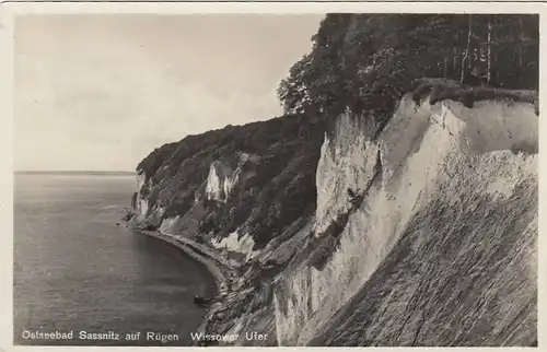 Ostseebad Saßnitz auf Rügen, Wissower Ufer gl1937 E9297