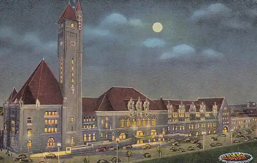 St.Louis. Mo., Union Station at night ngl E8681