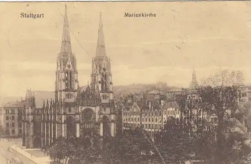 Stuttgart, Marienkirche feldpgl1910 E6897