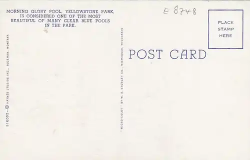 Yellowstone Nat.Park, Morning Glory Pool ngl E8748
