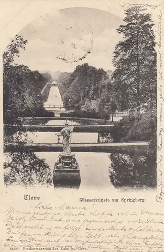 Cleve, Wasserkünste am Springberg gl1901 F1997