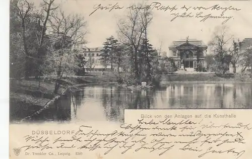 Düsseldorf, Blick von den Anlagen auf die Kunsthalle gl1902 F2006