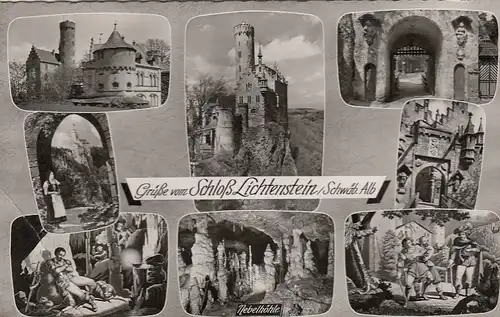 Schloß Lichtenstein, Mehrbildkarte gl1961 E8920