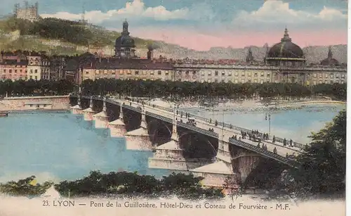 Lyon, Pont de la Guillotiére, Hôtel Dieu ... gl1930 E8947