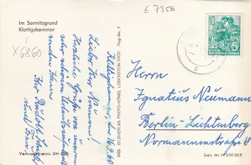 Im Sormitzgrund, Klettigshammer gl1960 E7358