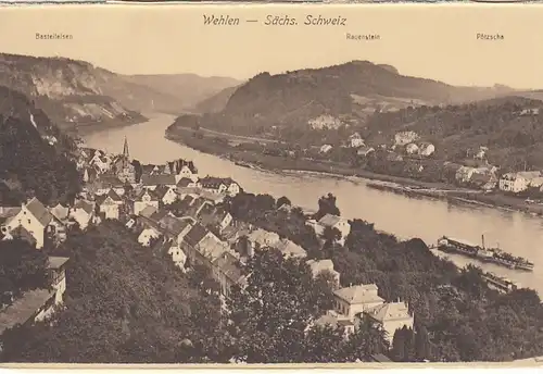 Blick auf Wehlen, Sächs.Schweiz ngl E6796