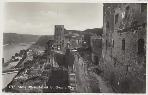 Schloß Rheinfels mit St.Goar am Rhein ngl E9581