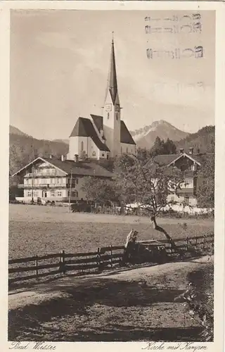 Bad Wiessee, Kirche mit Kampen gl1929 E9533