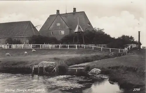 Kirchwarft auf Hallig Hooge gl1934 E8994