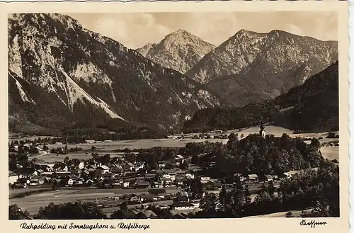Ruhpolding Obb., mit Sonntagshorn und Reifelberge ngl F2136