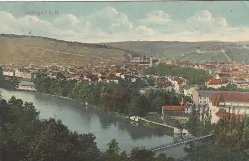 Eßlingen a.N., Panorama gl1912 E9645