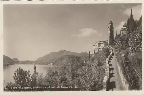 Lago di Lugano, Morcote e sfondo di Porte Ceresio gl1932 E9085