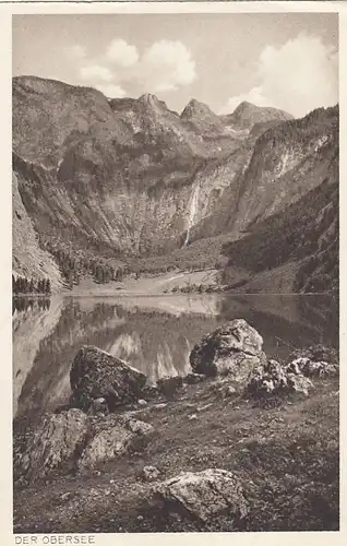 Königssee - Obersee mit Teufelshörner u.Röhrbachfall ngl E7674