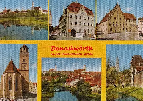 Donauwörth an der Romantischen Straße,Mehrbildkarte ngl F0986