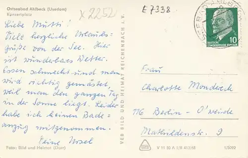 Ostsseebad Ahlbeck (Usedom), Konzertplatz gl1969? E7338