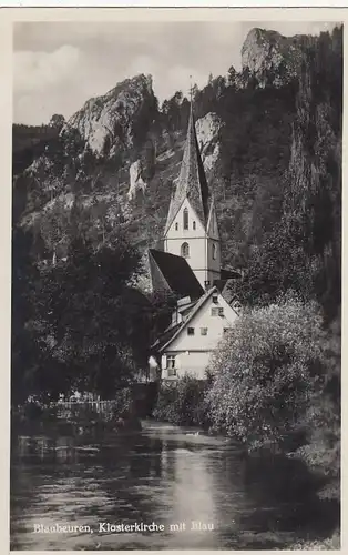 Blaubeuren, Klosterkirche mit Blau ngl E9845