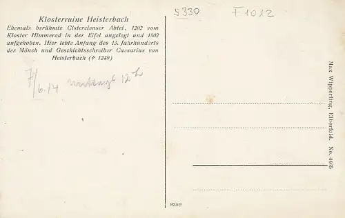 Klosterruine Heisterbach ngl F1012