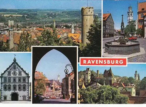 Ravensburg, Mehrbildkarte ngl E9787