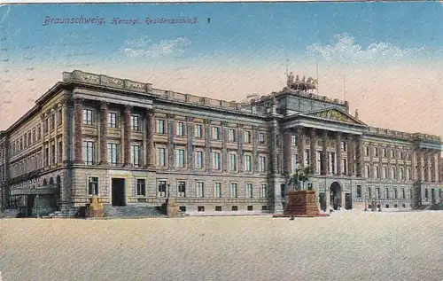 Braunschweig, Herzogl. Residenzschloß feldpgl1916 E9411