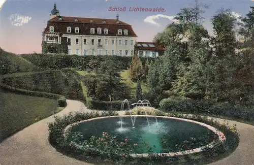 Schloß Lichtenwalde in Sa. feldpgl1917 E7159