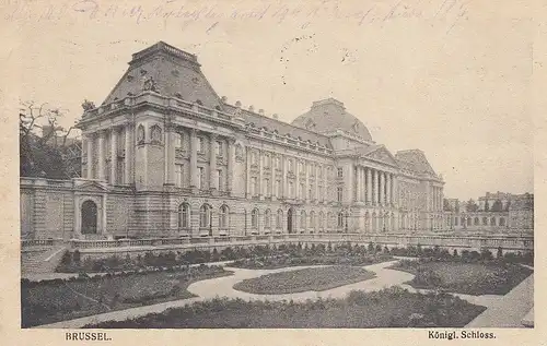 Brüssel, Königl.Schloss feldpgl1916 E9276