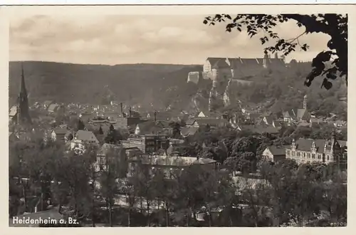 Heidenheim/Brenz, Blick auf Schloß Hellenstein gl1951 F0014