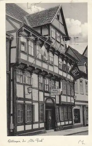 Göttingen, der "Alte Fink", Gaststätte Schwarzer Bär gl1954 E7464