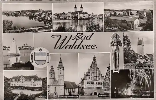 Bad Waldsee, Oberschwaben, Mehrbildkarte gl1958 F0096