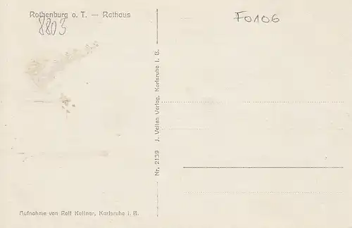 Rothenburg o.T., Rathaus ngl F0106