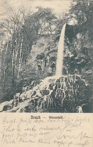 Urach, Wasserfall gl1905 F2570