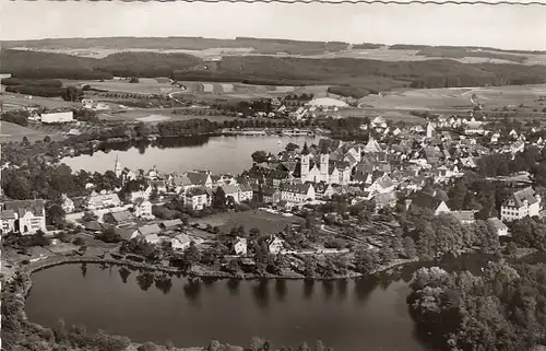 Bad Waldsee, Oberschwaben, Luftbild gl1961 F0093