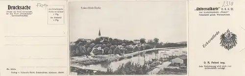 Ostseebad Eckernförde, "Universal-"Karte 3-teilig ngl F1294