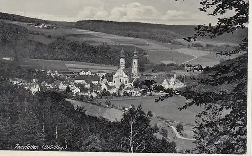 Blick auf Zwiefalten, Württ. gl1938 F0180