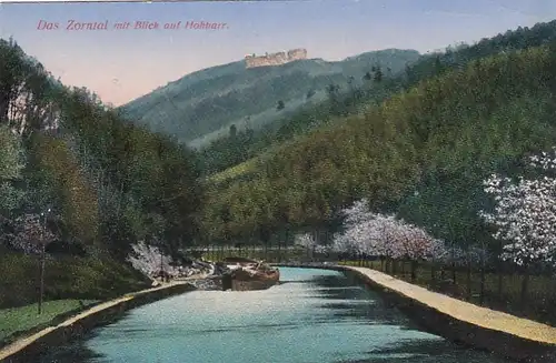 Das Torntal mit Blick auf Hohbarr, Elsaß feldpgl1915 E7948