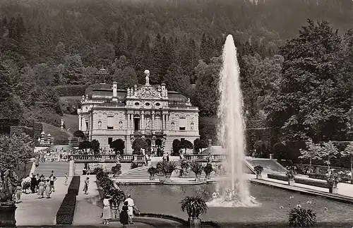 Ettal, Königl. Schloss Linderhof, Große Fontaine ngl F0154
