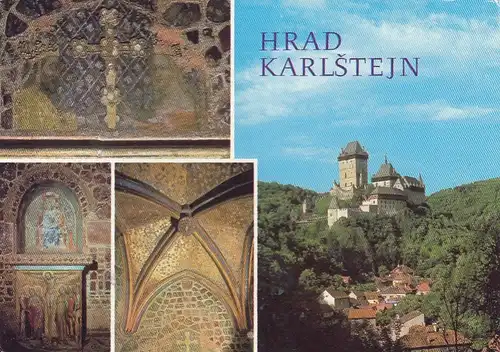 Hrad Karlstein, Mehrbildkarte gl1980 F3628