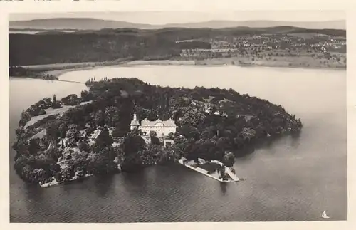 Insel Mainau im Bodensee, Luftaufnahme von Ost ngl E7982