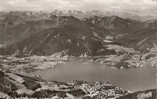 Blick auf Tegernsee mit Karwendel und Wetterstein ngl E7649