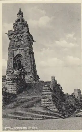 Kyffhäuser-Denkmal mit Ruine gl1933? F3660