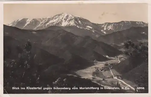 Klostertal gg. Schneeberg v.Mariahilfberg i.Gutenstein, Niederöst., N-Do. gl1941 F3665