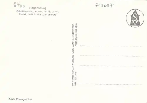 Regensburg, Dom, Schottenportal ngl F3687