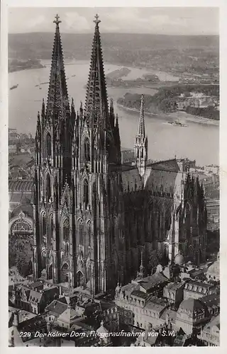 Köln a.Rh., Dom, Fliegeraufnahme von SW ngl F0270