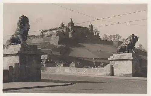 Würzburg, Festung Marienberg mit Ludwigsbrücke ngl F0298