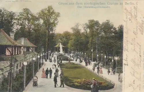 Berlin, Gruß aus dem zoologischen Garten, Dreisternpromenade gl1904 E8128