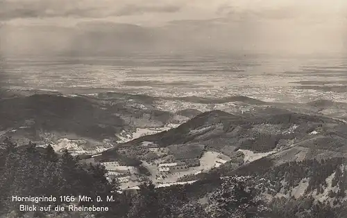 Hornisgrinde, Blick auf die Rheinebene ngl E8138