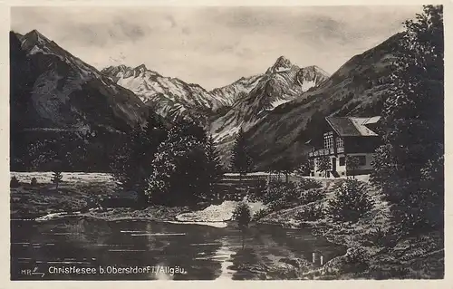 Christlesee bei Oberstdorf, Allgäu glum 1930? F0360