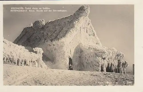 Riesengebirge, Baude auf der Schneekoppe gl1935 F0482