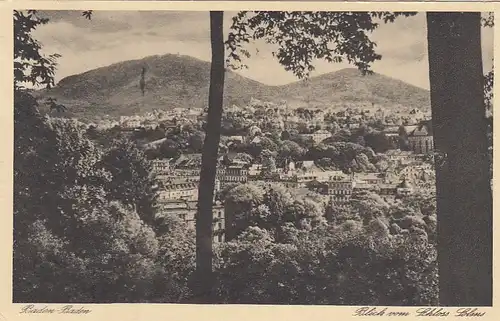 Baden-Baden, Blick vom Schloss Solms gl1935 F2923