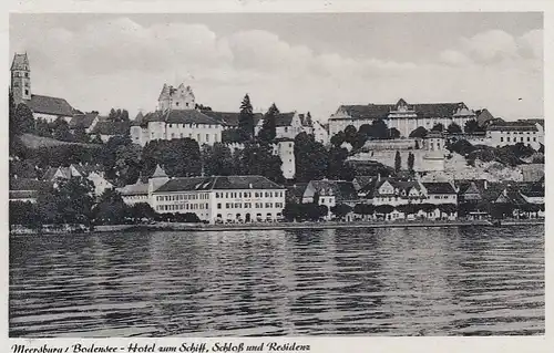 Meersburg Bodensee, Hotel zum Schiff, Schloss und Residenz gl1948 F1600